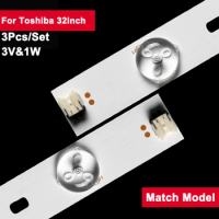 627mm 3V 1W LED Backlight Strip Bar For Toshiba 32inch SVT320AF5_P1300_6LED_REV03_130402 3Pcs/Set TV Repair 32P1300 32P1400