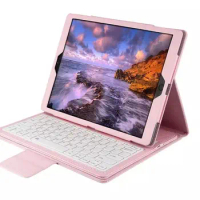 4 colors Luxury 2 in 1 Detachable Bluetooth ABS Keyboard With Leather Case Stand For ipad Pro 12.9 inch leather keyboard cover