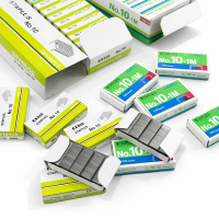 1 PACK 10 BOX KECIL Isi Staples Kecil No. 10 Stapler HD-10 Binder Kantor Stationery