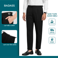 Quần tây âu nam cạp sidetab BADASS thanh lịch quần ống đứng vải dày dặn, tôn dáng 360 Boutique- QATO