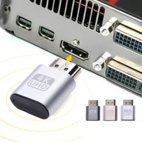 HDMI-compatible Virtual Display Adapter 1.4 DDC EDID Dummy Plug Lock Graphics Card GPU Rig Emulator for Bitcoin BTC Mining Miner