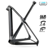 2022 Lexon 29 Full Carbon MTB Frame Mountain Bike Boost 148MM Hardtail Bicycle Frameset 15/17/19inch Super Light Cycling Parts