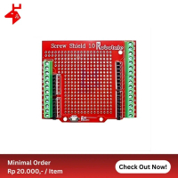 Arduino Uno Proto Screw Terminal Block Shield Expansion Board DIY Kit (Unsoldered) By Reetech.id
