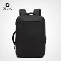 OZUKO New Men Laptop Backpack Water Repellent Schoolbag for Teenager Student Casual Style Women Travel Mochila Rucksack