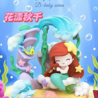 Herocross Disney D-baby Flower Rippling Swing Blind Box Toys and Hobbies Kawaii Action Anime Mystery Figure Caixas Supresas Gift