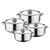 Stainless Steel Cooker Suit Thickened Multifunctional Binaural Soup Pot Multi Layer Composite Bottom Pot Kitchen Accessories