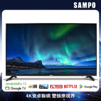 SAMPO 聲寶 65吋 Android 11 4K聯網電視 含基本安裝+舊機回收