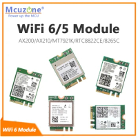 WiFi6 E Module,NanoPC T6, AX200/AX210/MT7921K/RTC8822CE/intel 8265C, wifi5, openwrt , Ubuntu, android TV, linux, RPi,