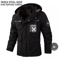 MND JAKET PARKA STEAL SNSR TERBARU Hitam M