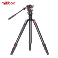 miliboo MUFA Lightweight Travel Camera Video Tripod Central Axial Inversion Marco Shoot for Photogra