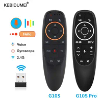 G10S/G10S Pro Air Mouse Voice Remote Control 2.4G Wireless Gyroscope IR Learning for H96 MAX X88 PRO X96 MAX Android TV Box HK1