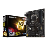 NEW Gigabyte B250 HD3 Desktop Motherboard LGA 1151 Support 6th/7th-Gen i7 i5 i3 DDR4 64GB M.2 SSD