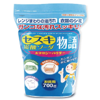 【日本Novopin】倍半碳酸鈉廚房爐具機油強力去油去污粉-藍袋700g/袋裝(髒污去垢清潔力勝小蘇打粉漂白粉劑)