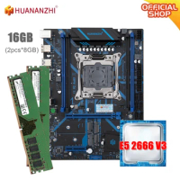 HUANANZHI QD4 Motherboard kit xeon x99 E5 2666 V3 16GB (2*8G) DDR4 RECC memory NVME NGFF SATA USB 3.0
