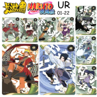 Naruto Cards UR01~22 Naruto Uzumaki Jiraiya Yamanaka Ino Lee Rock Christmas Birthday Gift Boy Collection Card Sasuke Uchiha
