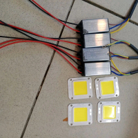 Trafo PJU LED 50watt Set dengan Mata PJU LED 50watt untuk Penerangan Luar Rumah