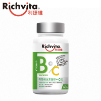【Richvita利捷維】有酵維生素B群+C錠(60錠/瓶)