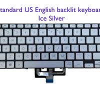 US Silver Backlit keyboard for Asus ZENBOOK14 UX433FA UX433FN