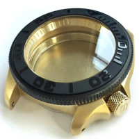 Watch Case For Seiko SKX007 SRPD51 53 Stainless Steel Sapphire Glass Sloping Bezel Insert Watch Case Watch Accessories