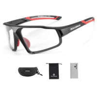 ROCKBROS Photochromic Cycling Glasses Men'S Sports Sunglasses Mountain Road Bike Goggles