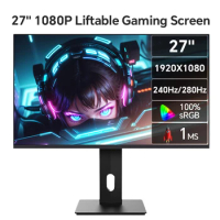 Anmite 27 Inch IPS FHD 280HZ Computer Game Monitor 1MS Slim 240hz Athlete Chicken Ips Screen