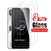 3Pcs Tempered Glass For Asus ROG Phone 7 Rog7 Screen Protector for Asus ROG Phone 7 Ultimate Protective Glass Film 10H Clear