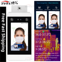 Access Control No Contact Contactless Wifi Face Recognition Temperature Measurement System Body Thermometer Camera IR Infrared