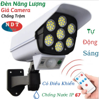 [dnl] Đèn Năng Lượng mặt Trời Giả Camera Chống Trộm giá rẻ Đèn Led Cảm Ứng Tự Động Bật Tắt Có Điều K