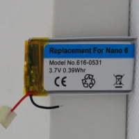 10pcs/lot 3.7V Li-ion Replacement Battery for iPod Nano 6 6th Gen 8GB 16GB