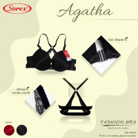 Sorex Fashion Bra Pesta Agatha Brukat Tali X Kait Depan Busa Sedang Kawat Setara Cup B BH 99031