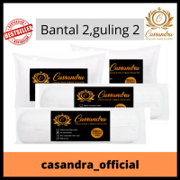 Bantal Guling Tidur Set Hotel Silikon Bintang 5 Kain Katun Putih Bed