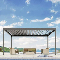 Electric sunshade retractable awning outdoor roof rainproof villa terrace gazebo outdoor courtyard canopy outdoor gazebo pavilio