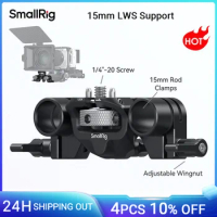 SmallRig 15mm LWS Rod Support Anti-Twist Design Compatible for SMALLRIG 3196/3680/3556 Matte Box 15mm Dual Rod Clamp 3652