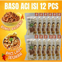 Baso Aci instan paket 12 pcs murah / Bakso aci instan bonus basreng / Bakso aci 12 pcs murah / boci