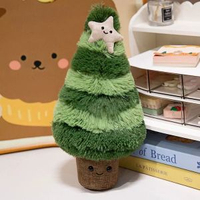 毛公仔雪人小鹿聖誕樹玩偶卡通可愛聖誕節公仔
