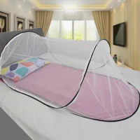 Outdoor Foldable Mosquito Net For Trips Mesh Tent With Zipper Fly Net Tent Camping Mosquito Net Tent With Bottom For Single Bed
