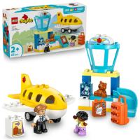 【LEGO 樂高】得寶系列 10443 機場初體驗(家家酒 幼兒積木 兒童玩具 學習積木)