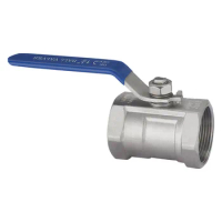 1/2" 3/4" 1" 1-1/4" 2" HIgh Temperature 2 Way 1 piece Low Pressure Ball Valve SS304 316 For Water Oil Steam