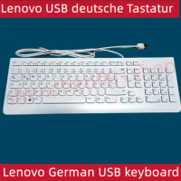 Lenovo Original USB German layout estonia layout wired keyboard SK8823 white black