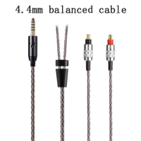 For Audio Technica ATH-ESW950 ESW990H ES770H ESW750 SR9bt MSR7B AP2000Ti Earphone Replaceable 16 Core 4.4mm 2.5mm Balanced Cable