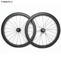 Carbon Track Bike Wheelset, 700C, 50mm Clincher, Tubular Flip Flop, Fixed Gear, Single Speed Bike Wheels
