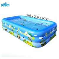 Kolam Renang Anak Jumbo 3,8 Meter Kolam Bola Anak Renang Portable Inflatable Swimming Pool