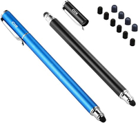 [3美國直購] apple ipad iphone samsung 手機平板通用型觸控筆  Bargains Depot (2 Pcs)  2-in-1 Stylus/Styli 5.5-inch