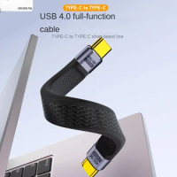 240W TYPE-C to TYPE-C data cable supports 8K60HZ high-definition 40GBPS transmission, compatible with Thunderbolt 4