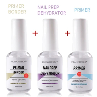 Nail Art Adhesive Desiccant Nail Art Anti-warping Agent Adhesive Fast Dry Long-lasting Primer Bonder Nail Prep Dehydrator Tools