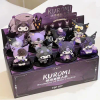 Cute Sanrio Kuromi Cartoon Model Kuromi Werewolf Kill Series Blind Box Kawaii Collection Handmade Doll Toy Desktop Decoration