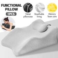 【COD】Bantal Tidur Multifungsi Bantal Tidur Push-Up Bantal Tidur Sandaran Kepala Dapat Dilepas Bantal