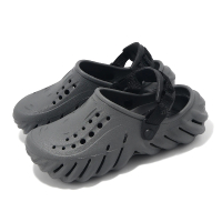 【Crocs】洞洞鞋 Echo Clog 男鞋 女鞋 石板灰 波波克駱格 涼拖鞋 休閒鞋 卡駱馳(2079370DA)