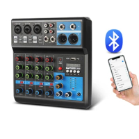5 Channel Professional Sound Mixer Computer Recording Free Drive Sound Card Mixing Console Mixer Audio Pro DJ Audio Equipment