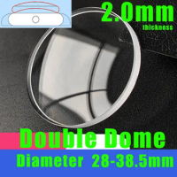 Double Dome 2.0mm Round Watch Crystal 28mm to 38.5mm Replacement Watch Glass Quartz Mechanical Watch Lens Mineral Repair Tools